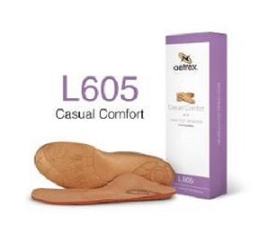 Aetrex Womens Casual Comfort Medium/High Arch with Metatarsal Support L605W