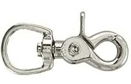 Aime Imports Silver Trigger Snap Round Eye 10122DC