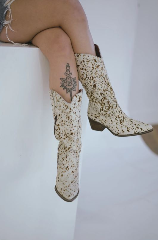 Alcala Frisco Cow Hair Leather Cowboy Boots FRISCO