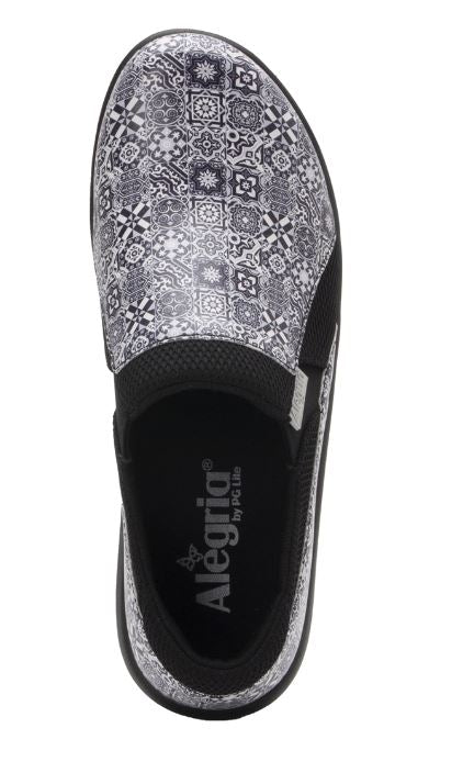 Alegria Aztec Tile Black Duette Nursing Shoes DUE-7725