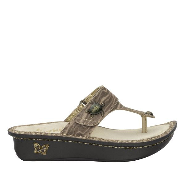 Alegria Beige And Brown Carina Sea Turtle Womens Sandals CAR-7538