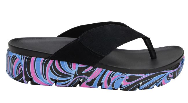 Alegria Black Astara I Got You Babe Adjustable Strap Womens Thong Sandals AST-170