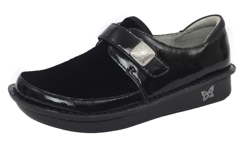 Alegria Black Brenna Raven Velvet Womens Shoes BRE-7617