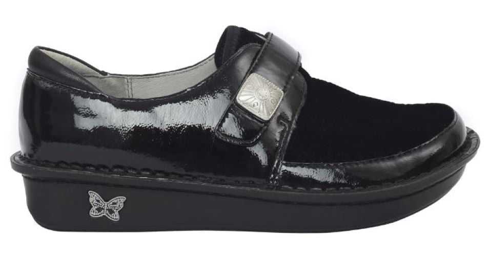 Alegria Black Brenna Raven Velvet Womens Shoes BRE-7617