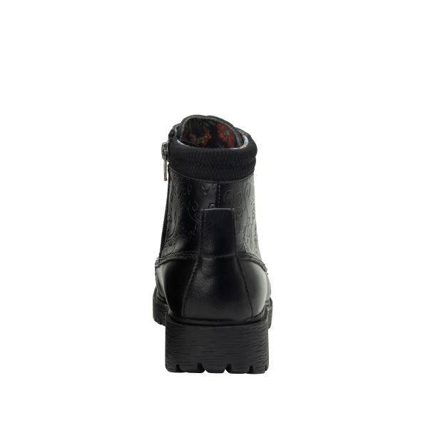 Alegria Black Chevon Embloom Women's Boots CHV-8111