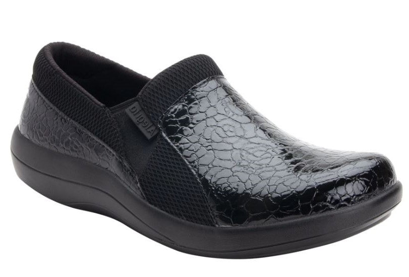 Alegria Black Duette Flourish Slip On Womens Comfort Shoes DUE-955