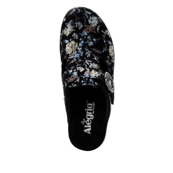 Alegria Black Floral Selina Lavish Womens Shoes SEL-7607