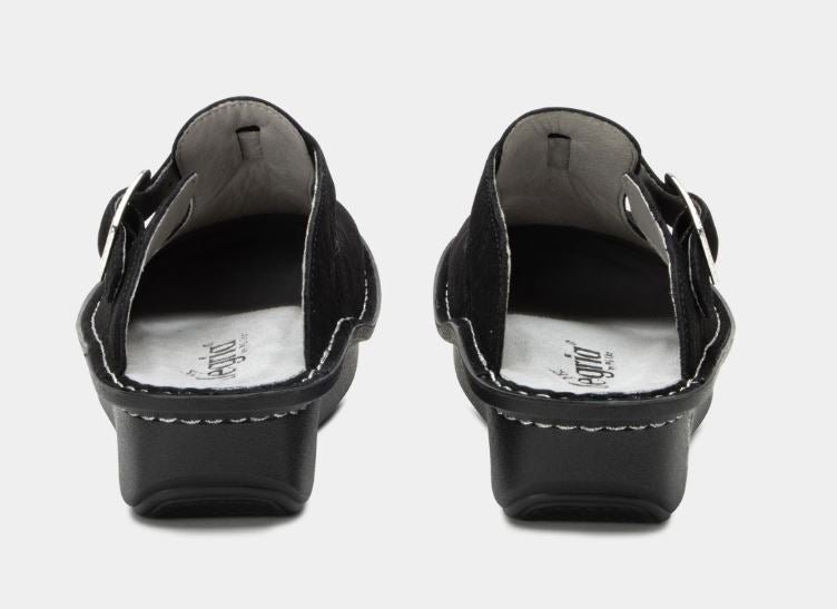 Alegria Black La Dee Dottie Classic Comfort Clog Shoes ALG-8116