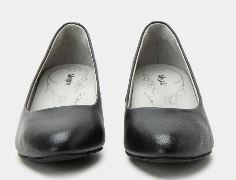 Alegria Black Lisah Women's Leather Pump Heels LIS-601