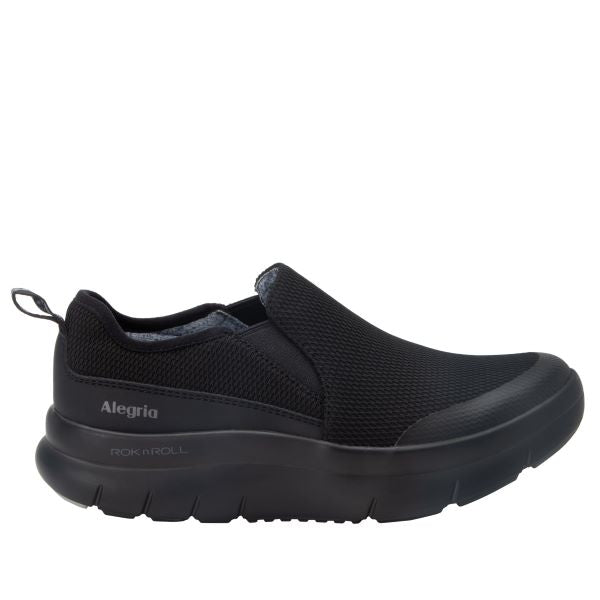Alegria Black Mesh Shift Lead Women's Slip On Shoes RRSL-601