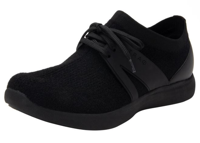 Alegria Black Qool The Fuzz Womens Comfort Shoes QOO-5001