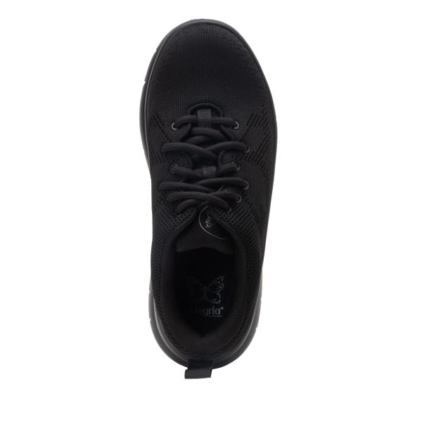 Alegria Black Roll On Women's Lace Up Sneakers RRRO-601