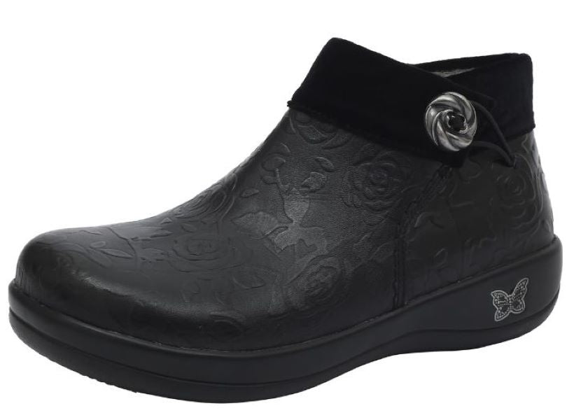 Alegria Black Sitka Damask Womens Ankle Boot SIT-7644