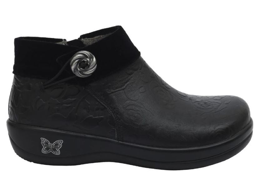 Alegria Black Sitka Damask Womens Ankle Boot SIT-7644