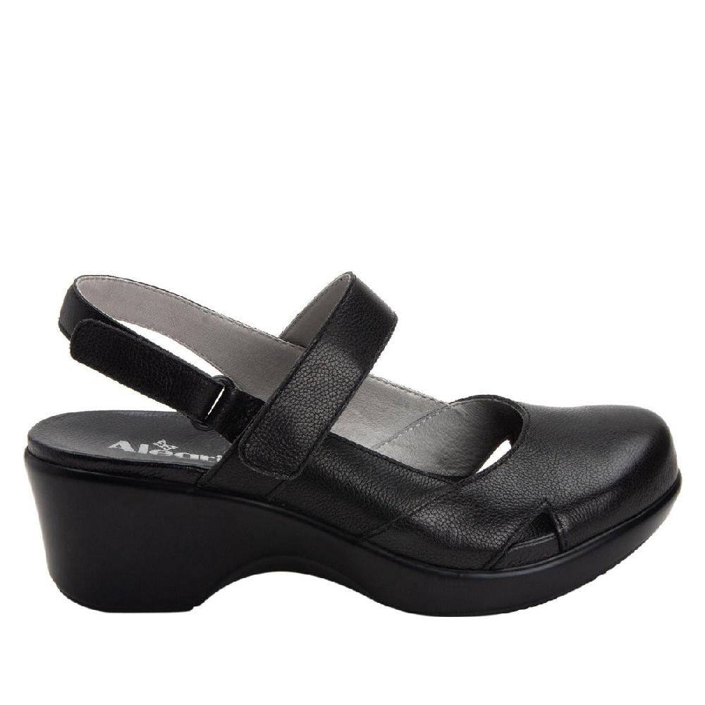 Alegria Black Tarah Womens Casual Adjustable Back Strap Shoes TAR-611