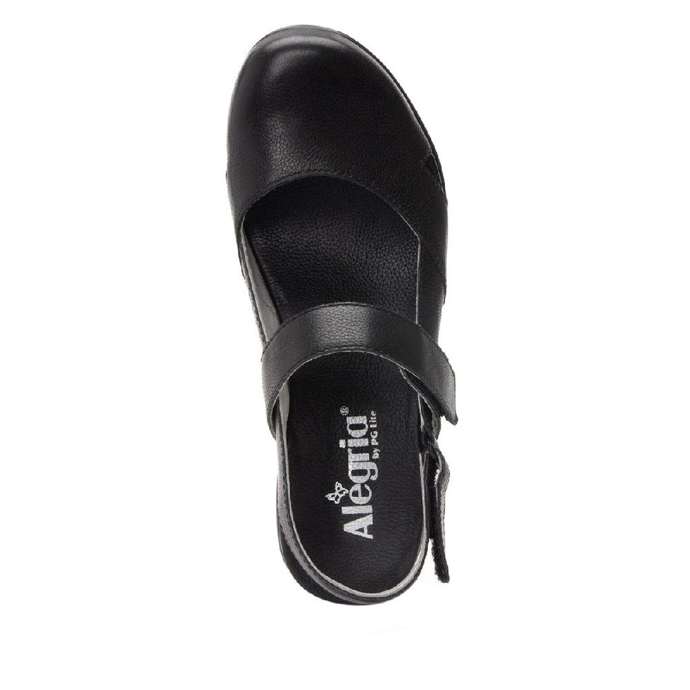Alegria Black Tarah Womens Casual Adjustable Back Strap Shoes TAR-611