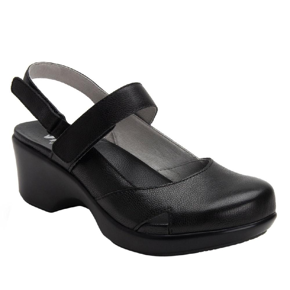 Alegria Black Tarah Womens Casual Adjustable Back Strap Shoes TAR-611