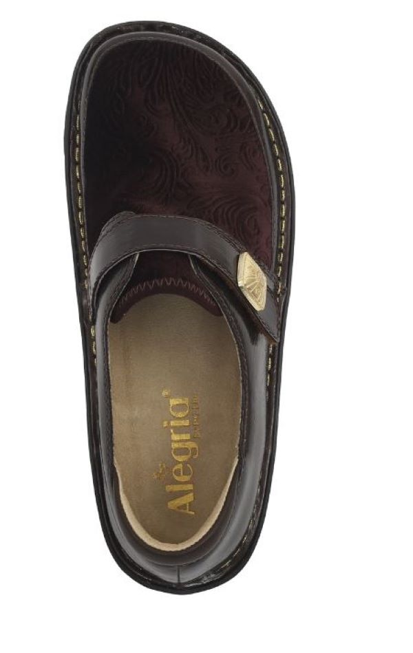 Alegria Brenna Umber Velvet Womens Shoes BRE-7618