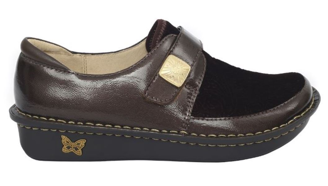 Alegria Brenna Umber Velvet Womens Shoes BRE-7618