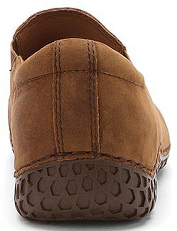 Alegria Foxe Chocolate Brown Tumbled Leather Slip-On Mens Shoes