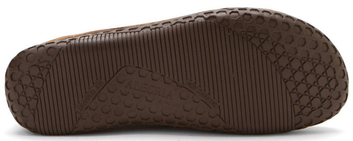 Alegria Foxe Chocolate Brown Tumbled Leather Slip-On Mens Shoes