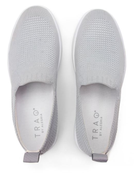 Alegria Grey Qaravan TRAQ Q-Sport Flatform Fitness Womens Loafer QRV-5030