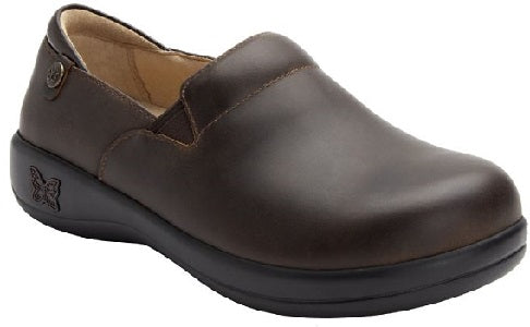 Alegria Keli Women's Oiled Brown Slip-On Comfort Shoe KEL-6201