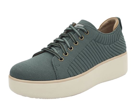Alegria Khaki Magig TRAQ Womens Slip-Resistant Sneakers MAG-5311