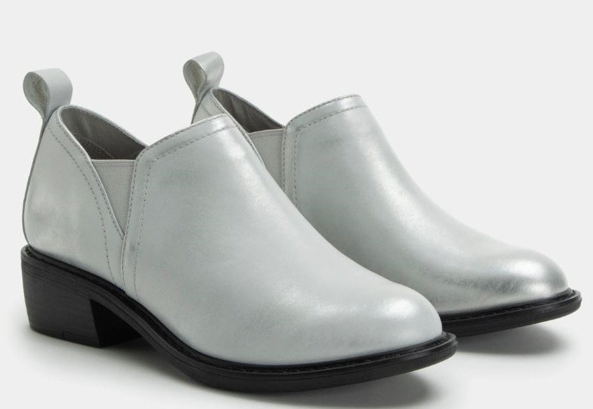 Alegria Merle Silver White Women's Comfort Short Boots MRL-6349