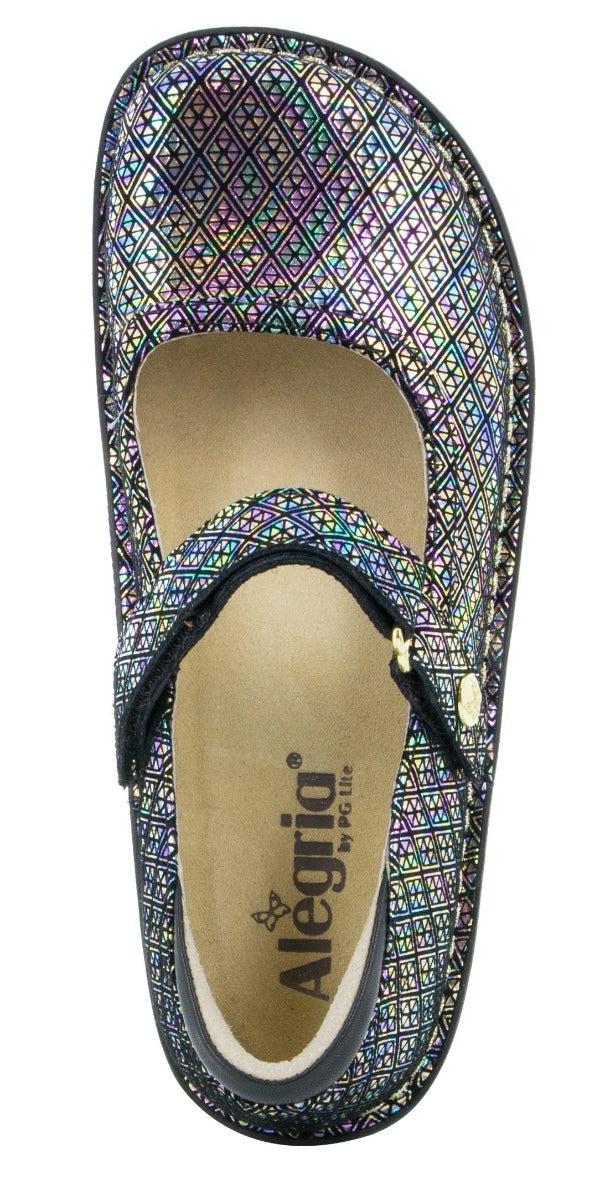 Alegria Metallic Belle Diamonds Forever Womens Adjustable Strap Shoes BEL-283
