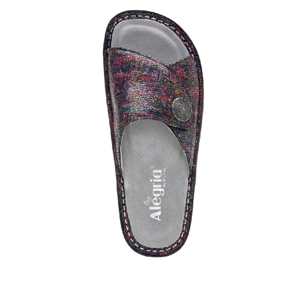 Alegria Multi Vivica Chirpy Womens Slide On Comfort Sandals VIV-889