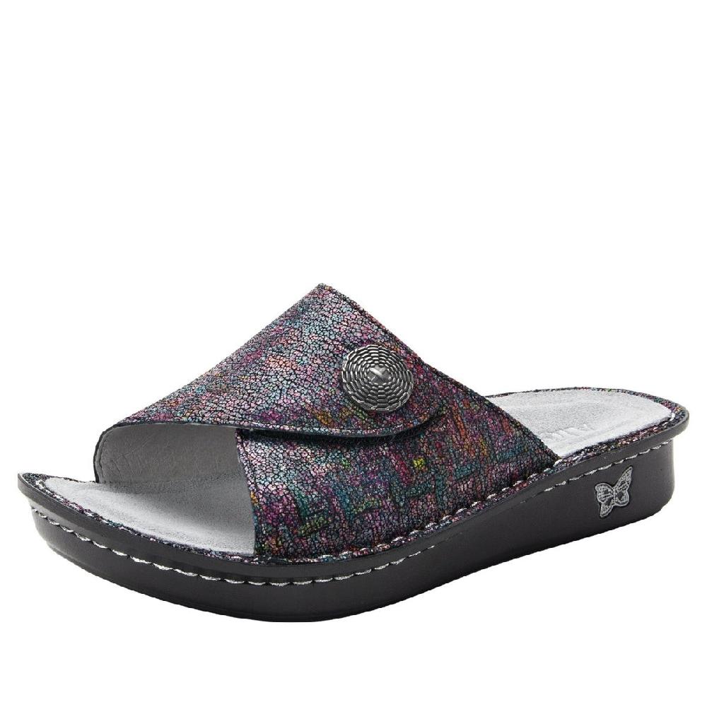Alegria Multi Vivica Chirpy Womens Slide On Comfort Sandals VIV-889