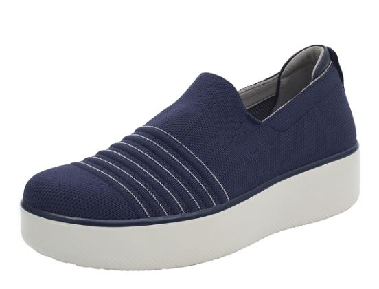 Alegria Navy Mystiq TRAQ Womens Slip On Sneakers MYS-5401