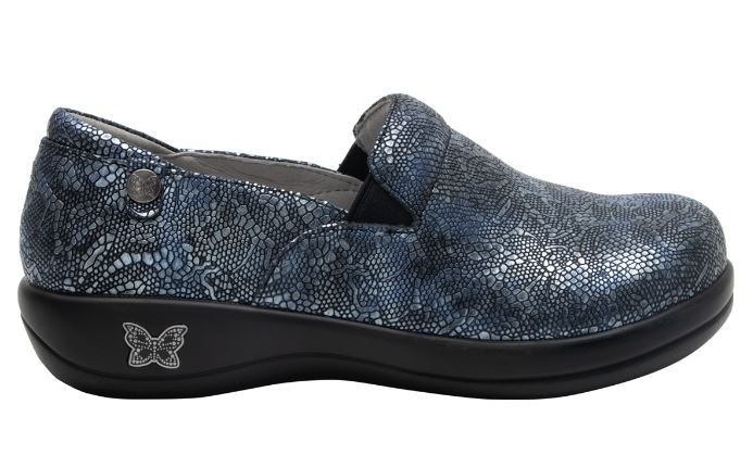 Alegria Pewter Keli Lace Professional Women's Clog KEL-7469