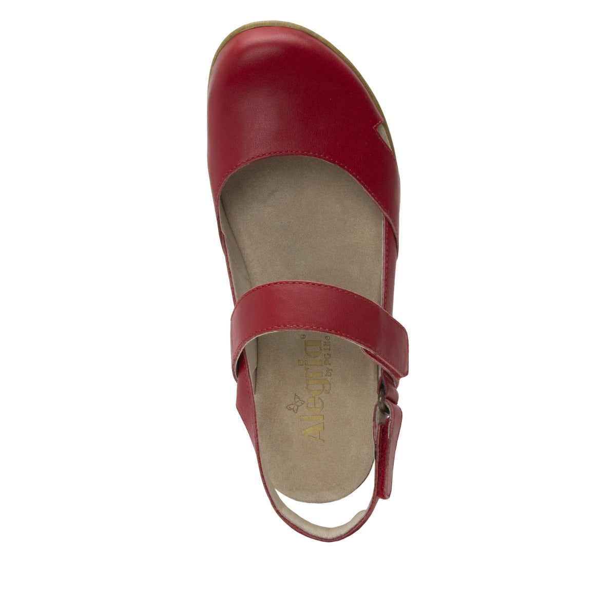 Alegria Red Tarah Womens Casual Adjustable Back Strap Shoes TAR-623