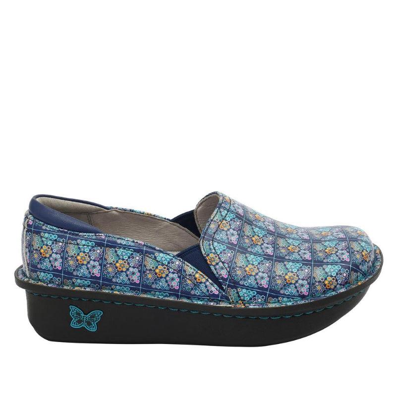 Alegria Rose's Blue Quilt Debra Ladies Nursing Shoes DEB-7602