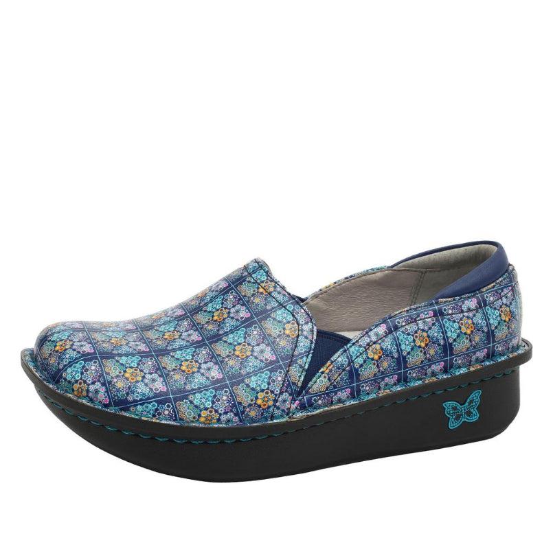 Alegria Rose's Blue Quilt Debra Ladies Nursing Shoes DEB-7602