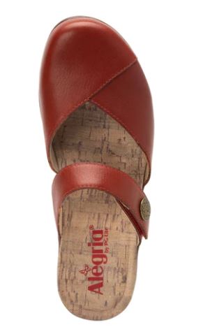 Alegria Rust Sydni Womens Leather Clogs SYD-7444