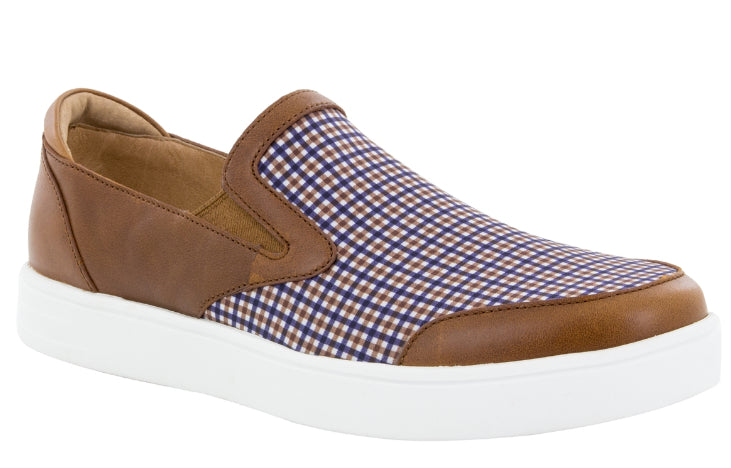 Alegria Tan Plaid Bender Men's Casual Shoes BEN-9240