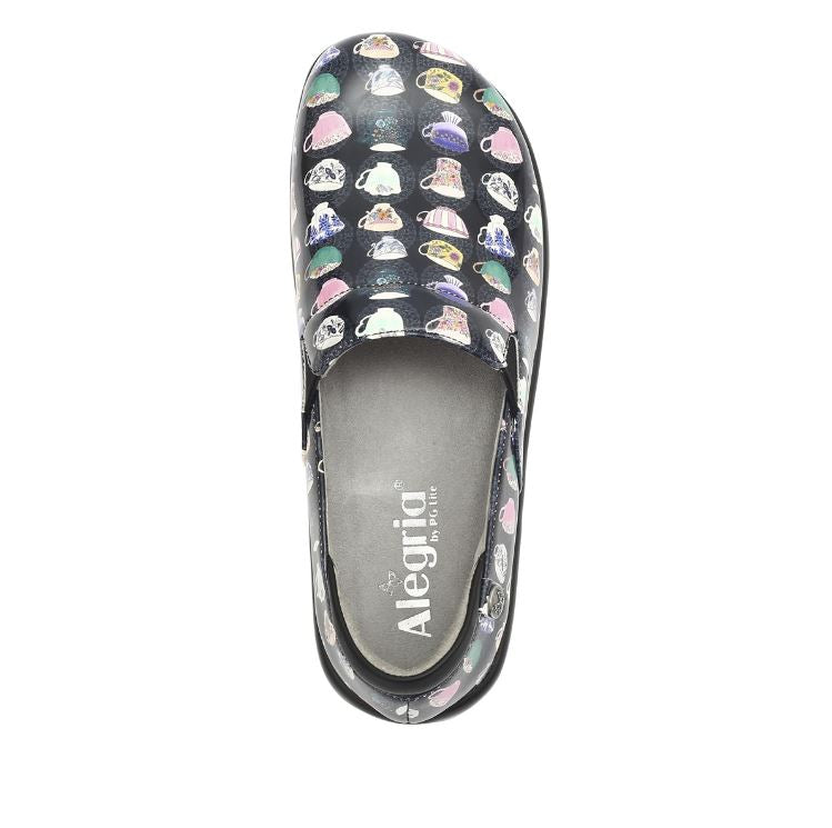 Alegria Teacup Black Patent Keli Nursing Shoes KEL-7626