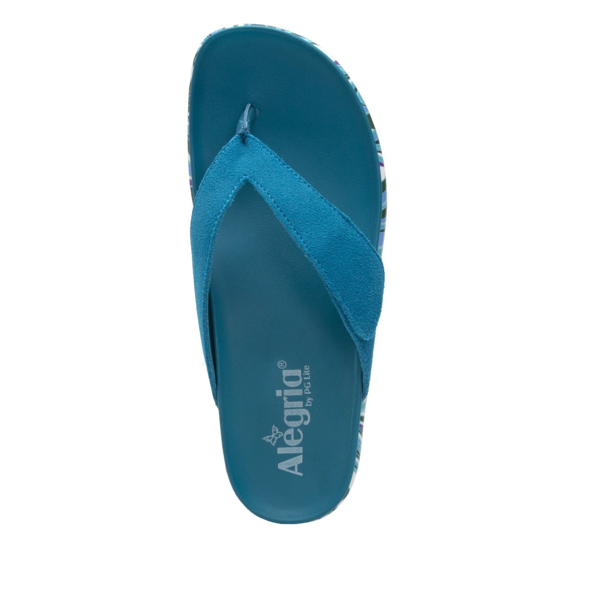 Alegria Teal Astara I Got You Babe Womens Adjustable Strap Thong Sandals AST-173