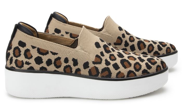 Alegria Traq Mystiq Peeps Leopard Casual Comfort Shoes MYS-5211