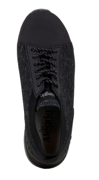 Alegria TRAQ Qest Black Comfort Womens Walking Shoes QES-5001