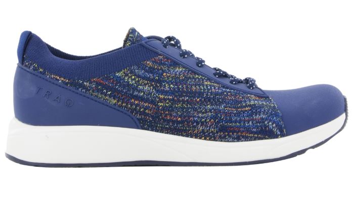 Alegria Traq Qest Navy Multi Womens Comfort Lace Up Sneaker QES-5470