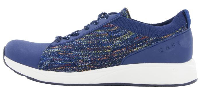 Alegria Traq Qest Navy Multi Womens Comfort Lace Up Sneaker QES-5470