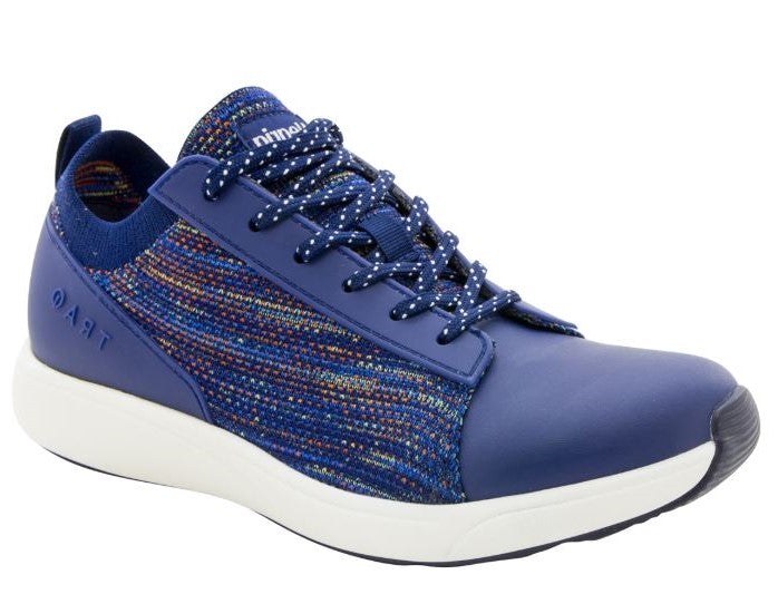 Alegria Traq Qest Navy Multi Womens Comfort Lace Up Sneaker QES-5470