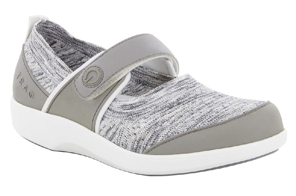 Alegria Traq Soft Grey Qutie Womens Comfort Shoes QUT-5058