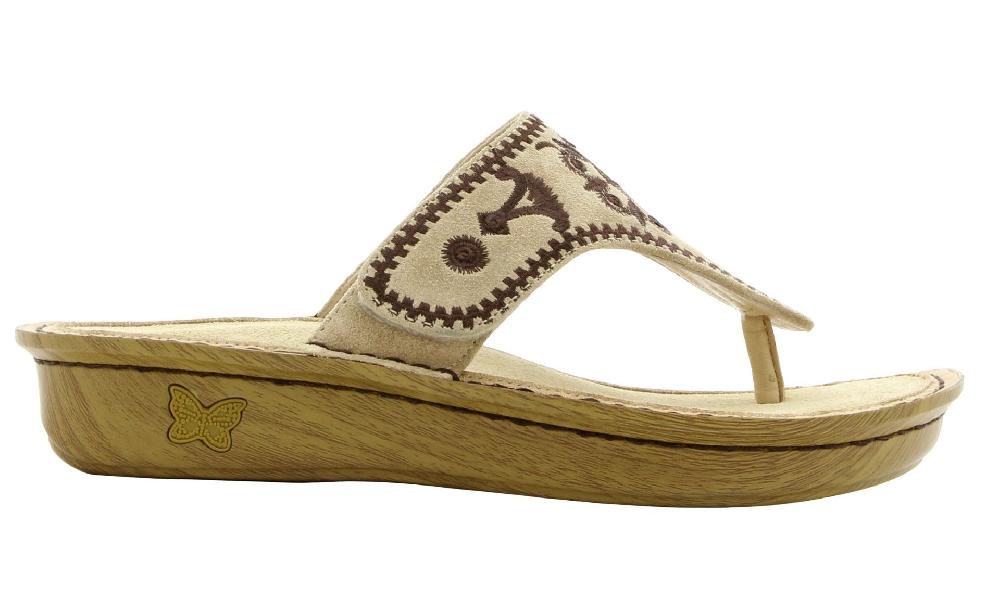 Alegria Vanessa Mandala Natural Womens Thong Sandals VAN-178