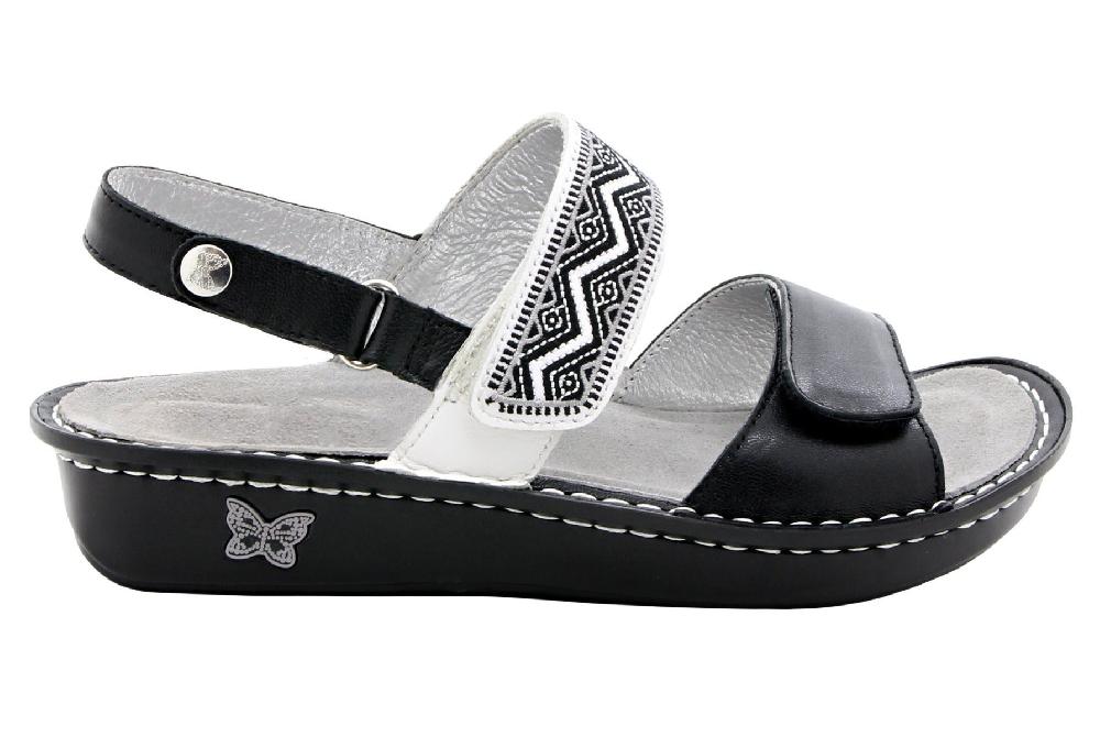 Alegria Verona Black Womens Sling Back Sandals VER-621