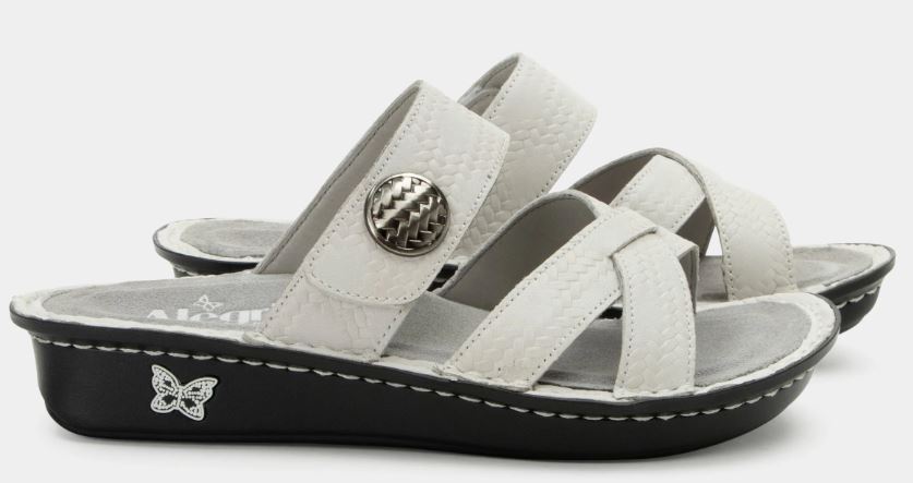 Alegria Victoriah Basketry White Women's Comfort Sandals VIC-6113